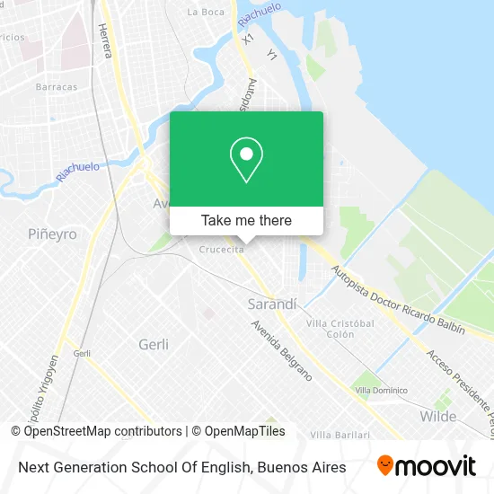 Next Generation School Of English map