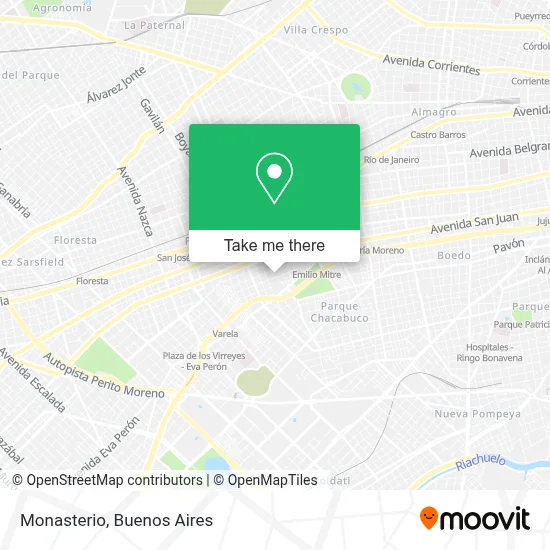Monasterio map