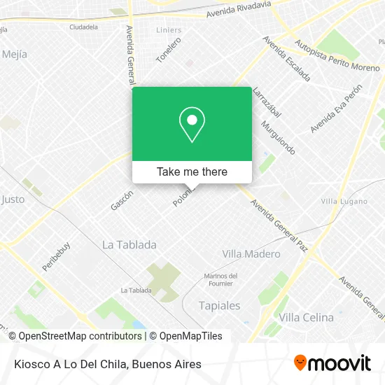 Kiosco A Lo Del Chila map