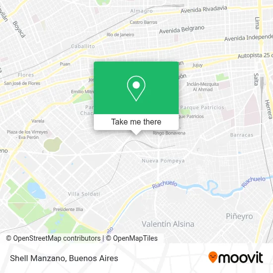 Shell Manzano map