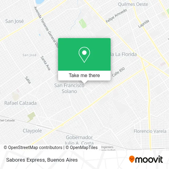 Sabores Express map