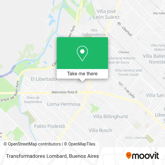 Transformadores Lombard map