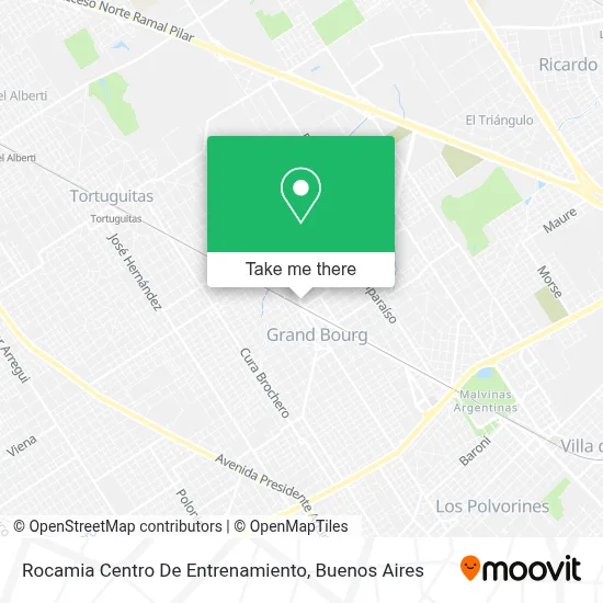 Rocamia Centro De Entrenamiento map