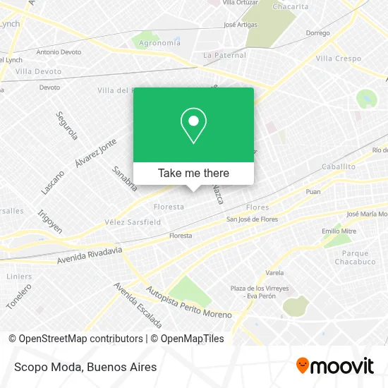 Scopo Moda map
