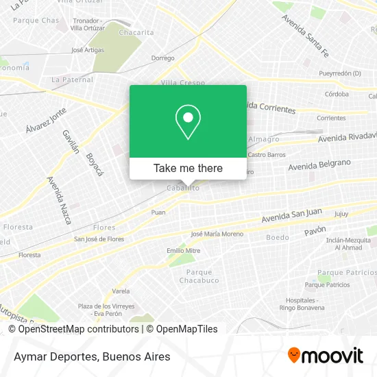 Aymar Deportes map