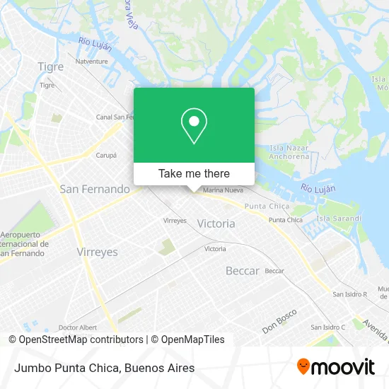 Jumbo Punta Chica map