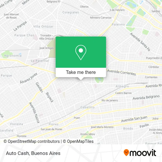 Auto Cash map