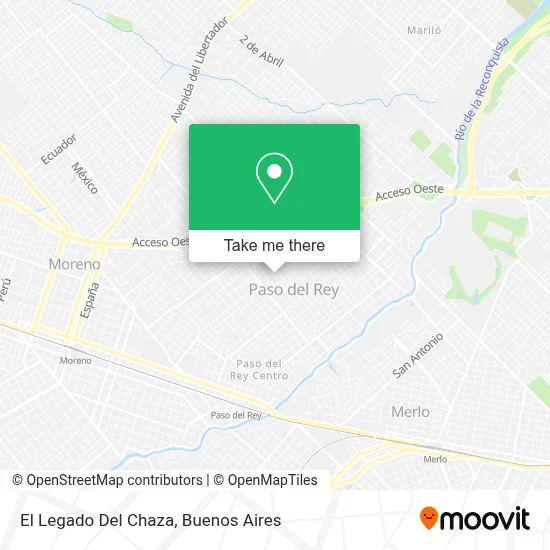 El Legado Del Chaza map