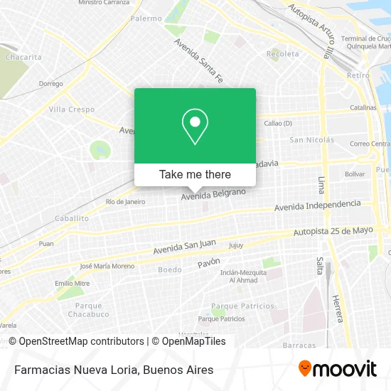 Farmacias Nueva Loria map