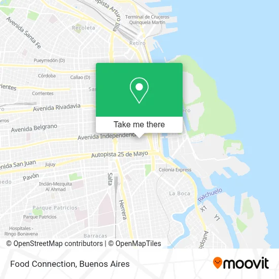 Food Connection map