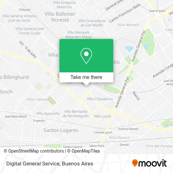 Digital General Service map
