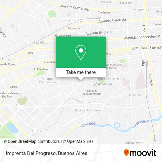 Imprenta Del Progreso map