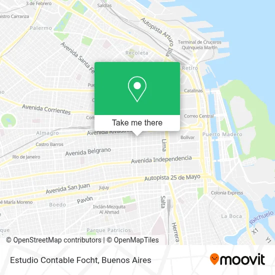 Estudio Contable Focht map