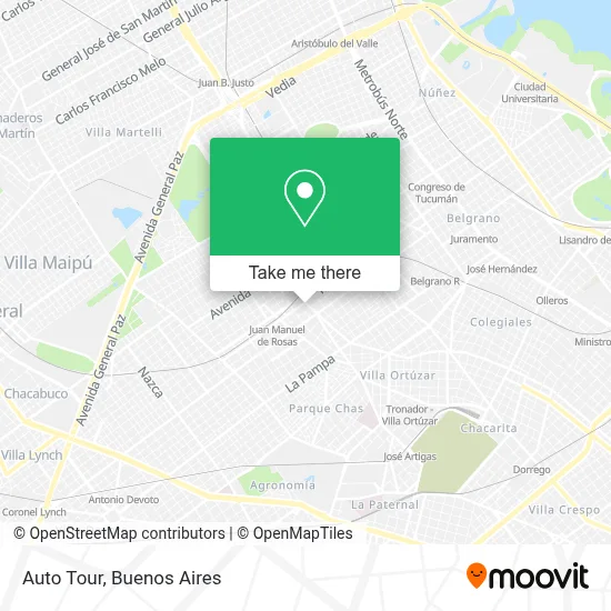 Auto Tour map