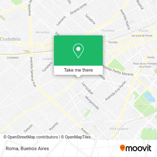 Roma map