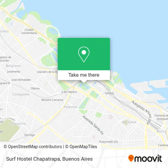 Surf Hostel Chapatrapa map