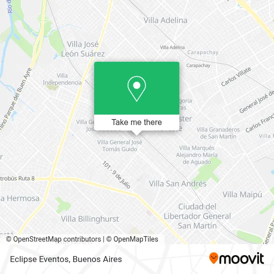 Eclipse Eventos map