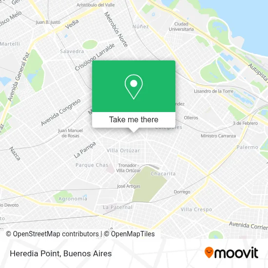 Heredia Point map