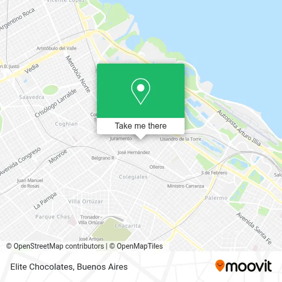 Elite Chocolates map