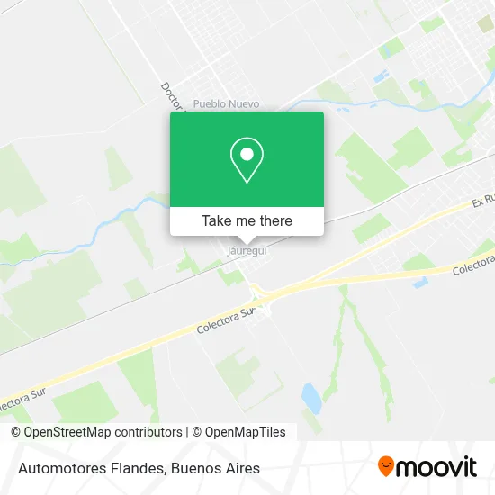 Automotores Flandes map