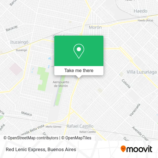 Red Lenic Express map