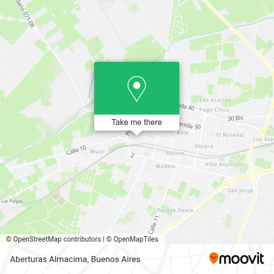 Aberturas Almacima map