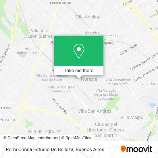 Romi Conca Estudio De Belleza map