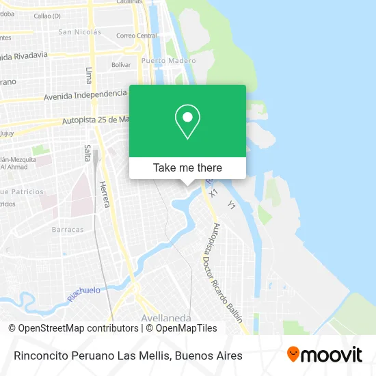 Rinconcito Peruano Las Mellis map