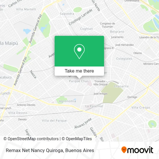 Remax Net Nancy Quiroga map
