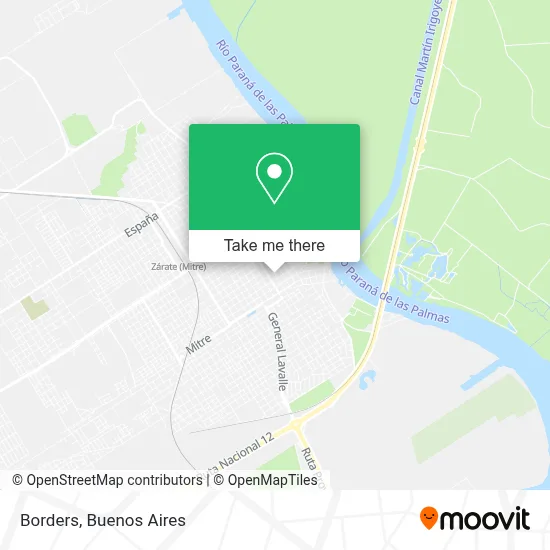 Borders map