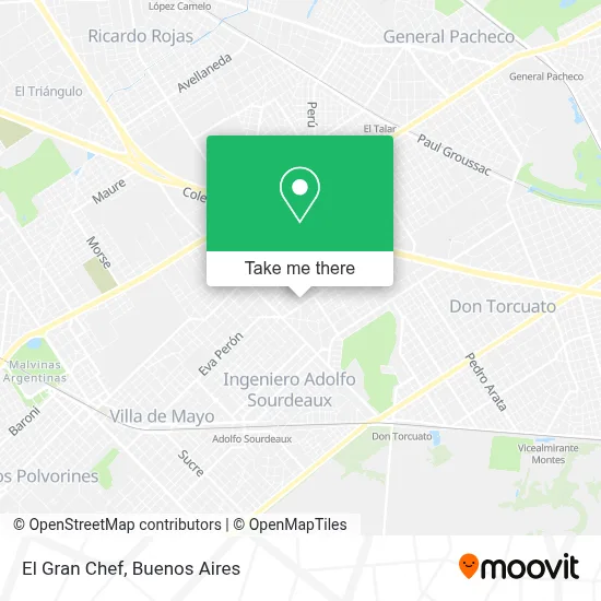 El Gran Chef map