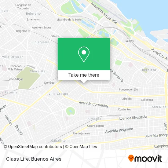 Class Life map
