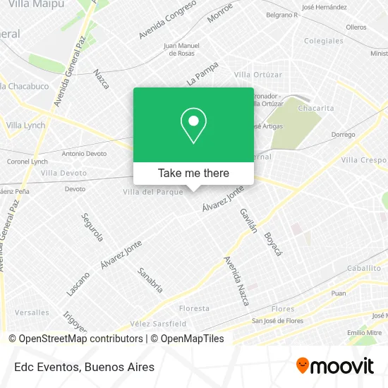 Edc Eventos map