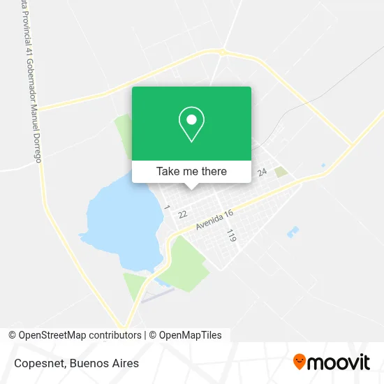 Copesnet map