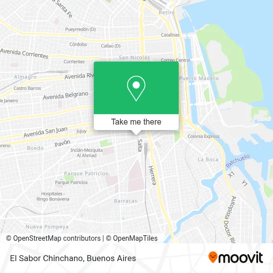 El Sabor Chinchano map