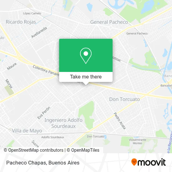 Pacheco Chapas map