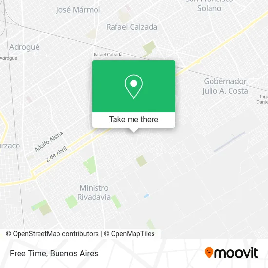 Free Time map