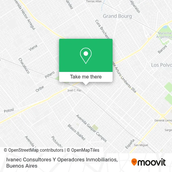 Ivanec Consultores Y Operadores Inmobiliarios map