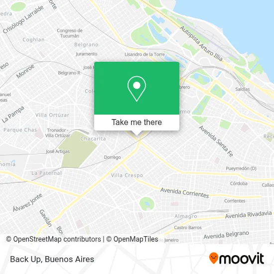 Back Up map
