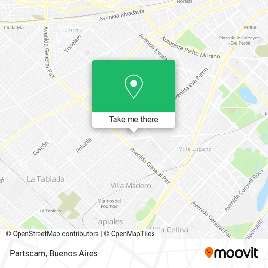 Partscam map