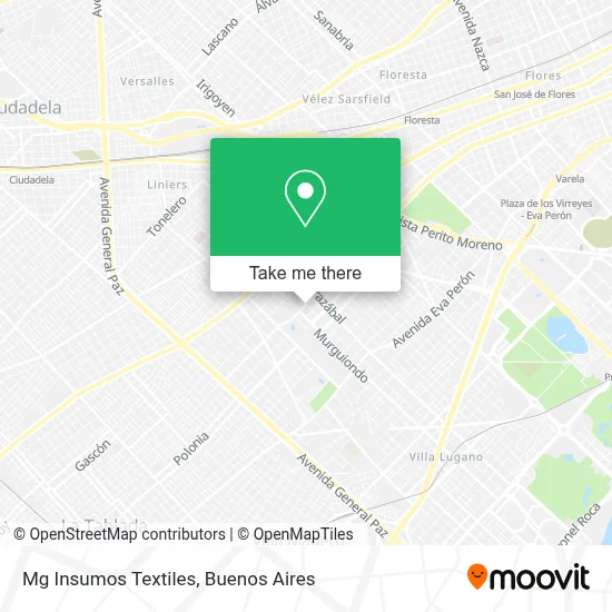 Mg Insumos Textiles map