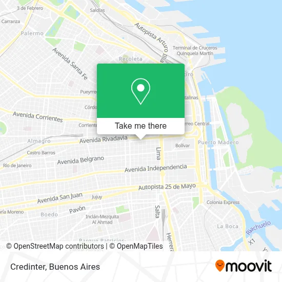 Credinter map