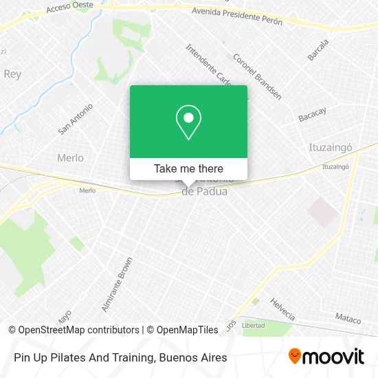 Pin Up Pilates And Training map