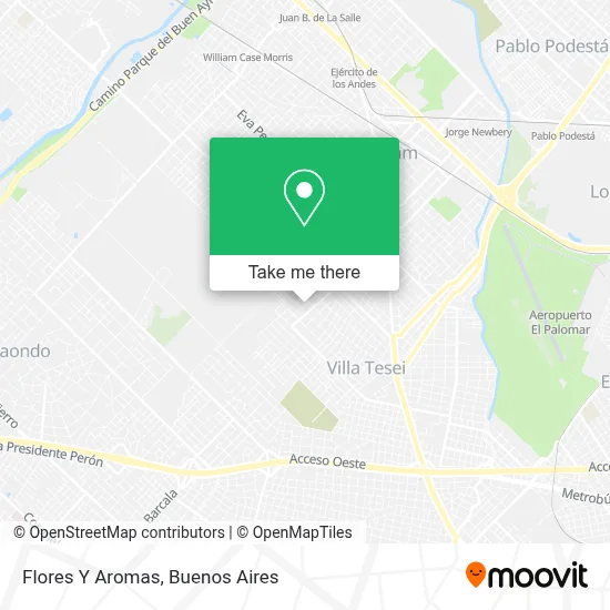 Flores Y Aromas map