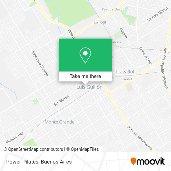 Power Pilates map