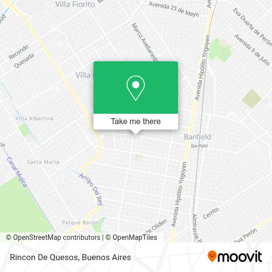 Rincon De Quesos map