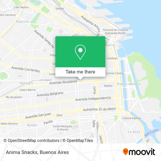 Anima Snacks map
