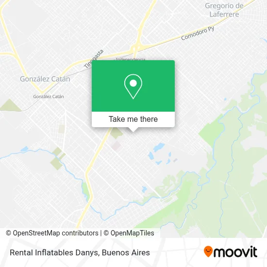 Rental Inflatables Danys map
