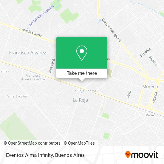 Eventos Alma Infinity map