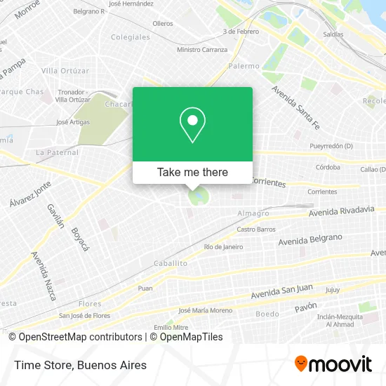 Time Store map
